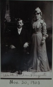 Augusta and Walter Fredeens wedding