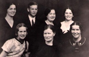 Familjen Blomdahl med mamma Anna