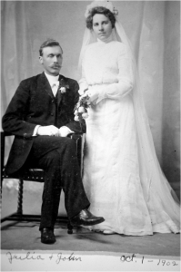 First daughter Julia Isaacson